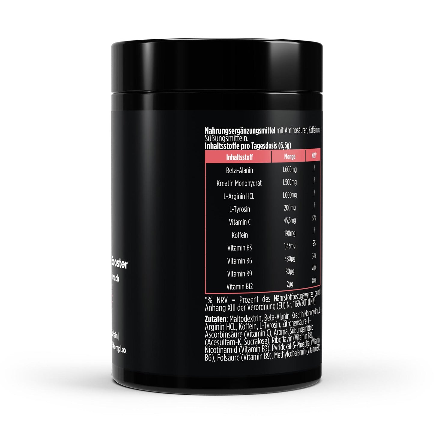 Pre-Workout Booster Himbeere - 520g