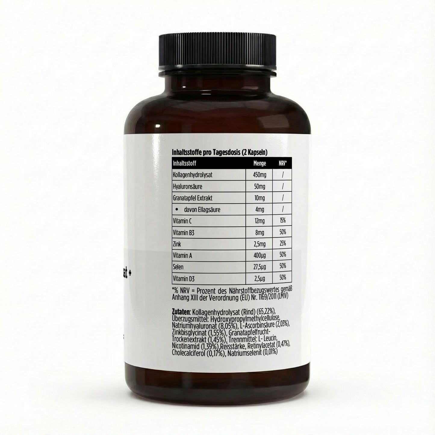 Premium Kollagenhydrolysat PLUS (3000-5000 DA ) - 180 Kapseln