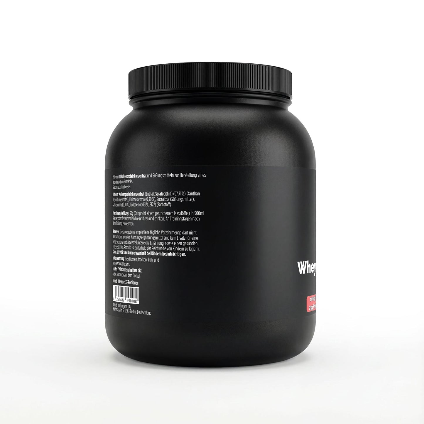 Premium Whey Protein Erdbeere - 1.000g
