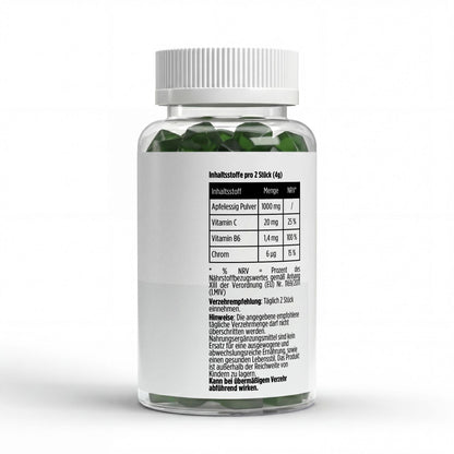 Apfelessig + C + B6 + Chrom Gummies - 60 Stk