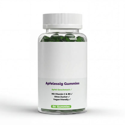 Apfelessig + C + B6 + Chrom Gummies - 60 Stk